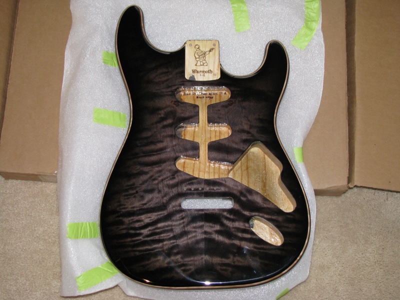 Dyed Black Strat Build